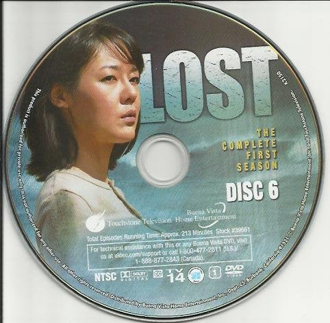 Lost Season 1 Disc 6 Replacement Disc!  DVD - GoodFlix