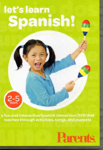 Let's Learn Spanish, A Fun and Interactive Spanish Immersion DVD That Teaches Through Activities, So
