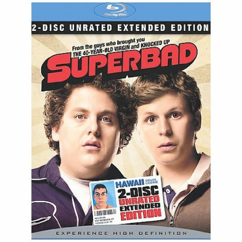 SUPERBAD (BR/UNRATED/2 DISC/WS 1.85/5.1/ENG-KOR-CH-SUB/FR-SP-PO-BOTH)  DVD - GoodFlix