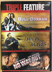 Triple Feature DVD Bul Durham, Dances With Wolves, & No Way Out 3 Disc Set